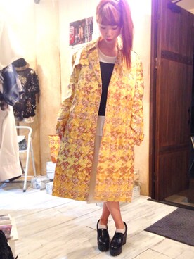 「マクドナルド」｜「アイテム（ジャケット/アウター）」を使った、弓さん（レディース・163cm）の春コーディネート