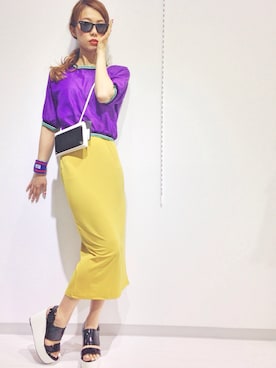 「INFIELDER DESIGN（インフィールダーデザイン）のアイテム（アクセサリー）」を使った、弓さん（レディース・163cm）の春コーディネート