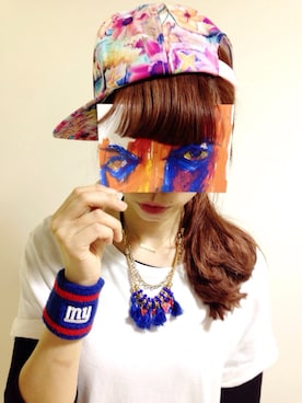 「INFIELDER DESIGN（インフィールダーデザイン）のアイテム（アクセサリー）」を使った、弓さん（レディース・163cm）の春コーディネート