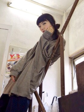「YANTOR（ヤントル）のアイテム」を使った、弓さん（レディース・163cm）の夏コーディネート