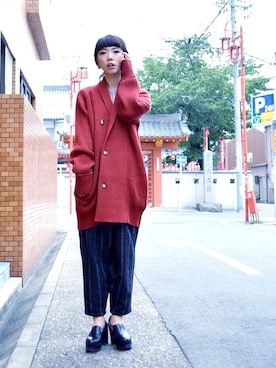 「YANTOR（ヤントル）のアイテム」を使った、弓さん（レディース・163cm）の夏コーディネート