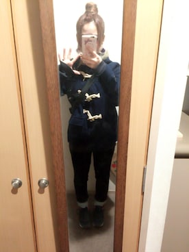 「sango（sango）のアイテム（ダッフルコート）」を使った、Miho Yokotaさん（レディース・149cm）の冬コーディネート