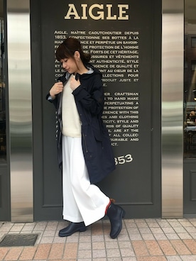 「AIGLE（エーグル）のアイテム（その他アウター）」を使った、kazuさん（レディース・158cm）の夏コーディネート