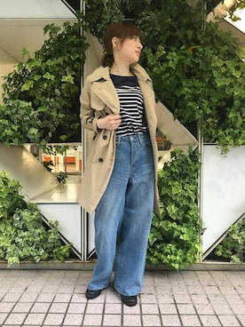 「ラバーブーツ」｜「アイテム（ジャケット/アウター）」を使った、kazuさん（レディース・158cm）の夏コーディネート