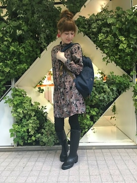 「AIGLE（エーグル）のアイテム（ワンピース/ドレス）」を使った、kazuさん（レディース・158cm）の夏コーディネート