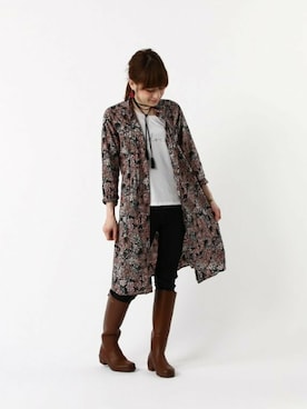 「AIGLE（エーグル）のアイテム（ワンピース/ドレス）」を使った、kazuさん（レディース・158cm）の秋コーディネート