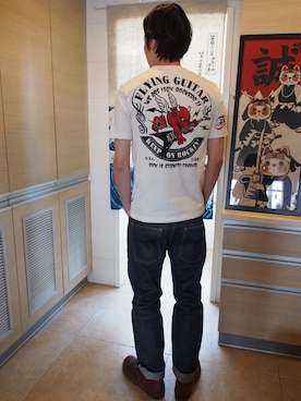 「TEDMAN（テッドマン）のアイテム」を使った、张先生さん（メンズ・179cm）の春コーディネート