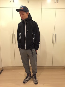 「10Deep（テンディープ）のアイテム（キャップ）」を使った、张先生さん（メンズ・179cm）の冬コーディネート