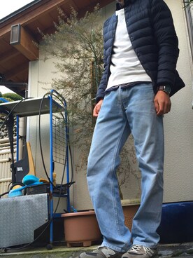 「BEAMS（ビームス）のアイテム（ダウンジャケット/コート）」を使った、dr Safariさん（メンズ・170cm）の春コーディネート