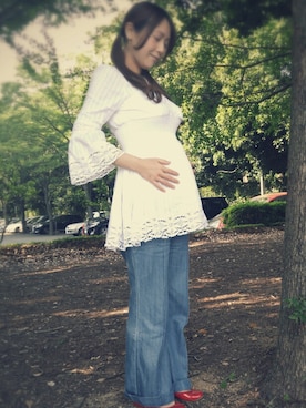 「coca（ANDEX shoes product）（コカ）のアイテム（トップス）」を使った、Revl さん（レディース・155cm）の春コーディネート