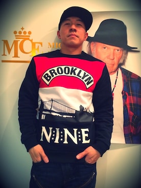 「PRPS（ピーアールピーエス）のアイテム（パンツ）」を使った、Masta Simon(Mighty Crown)さん（メンズ・175cm）の春コーディネート