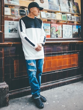 「Y-3 kyujo」｜Masta Simon(Mighty Crown)さん（メンズ・175cm）の春コーディネート