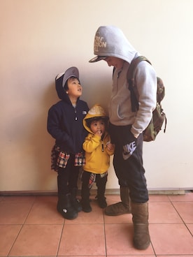 「フード」｜Picoさん（キッズ・110cm）の冬コーディネート