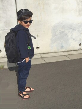 「F.O.KIDS（エフオーキッズ）のアイテム（バッグ）」を使った、Picoさん（キッズ・110cm）の夏コーディネート