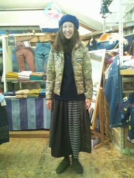 「WILD THINGS（ワイルドシングス）のアイテム（マウンテンパーカー）」を使った、YOSHIHARUさん（レディース・168cm）の秋コーディネート