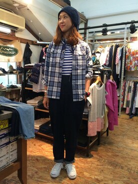 「JACKPURCELL」｜YOSHIHARUさん（レディース・168cm）の夏コーディネート