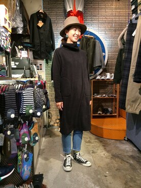 「MANASTASH（マナスタッシュ）のアイテム（ワンピース/ドレス）」を使った、YOSHIHARUさん（レディース・168cm）の秋コーディネート