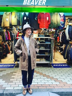 「rasox（ラソックス）のアイテム（ソックス/靴下）」を使った、YOSHIHARUさん（レディース・168cm）の冬コーディネート