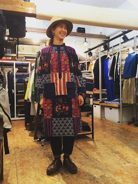 「くつした」｜「アイテム（ワンピース/ドレス）」を使った、YOSHIHARUさん（レディース・168cm）の冬コーディネート