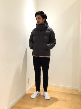 「アイテム（トップス、ベージュ系）」を使った、ツルタさん（メンズ・175cm）の夏コーディネート