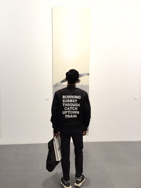 「Rick Owens（リックオウエンス）のアイテム（スニーカー、ブラック系）」を使った、超级费雷迪さん（メンズ・179cm）の秋コーディネート