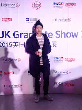 「Carhartt（カーハート）のアイテム（ニットキャップ/ビーニー、ブラック系）」を使った、超级费雷迪さん（メンズ・179cm）の秋コーディネート