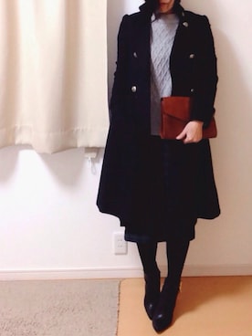 「アイテム（ブーティ）」を使った、ぴったんさん（レディース・160cm・30代）の冬コーディネート
