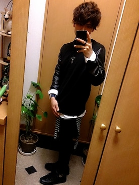 「TOPMAN（トップマン）のアイテム（その他トップス）」を使った、M.Kazukiさん（メンズ・170cm）の秋コーディネート