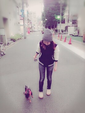 「VANS（バンズ）のアイテム（その他）」を使った、momoさん（レディース・156cm）の秋コーディネート