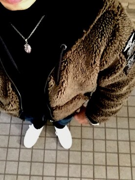 「DIESEL（ディーゼル）のアイテム（ブルゾン）」を使った、backdoorさん（メンズ・172cm・30代）の冬コーディネート