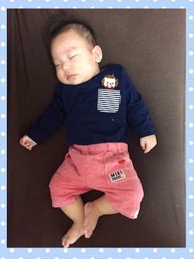 「60cm」｜「アイテム（パンツ）」を使った、たっくん🐻さん（キッズ・60cm）の秋コーディネート