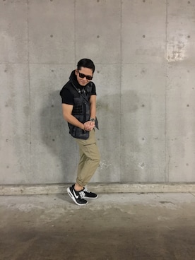 「アイテム（ダウンベスト、その他）」を使った、ᛚᛁᛚᛚᛖ ᛒᛖᚱᛋᛖᚱᚴᚱさん（メンズ・165cm）の冬コーディネート