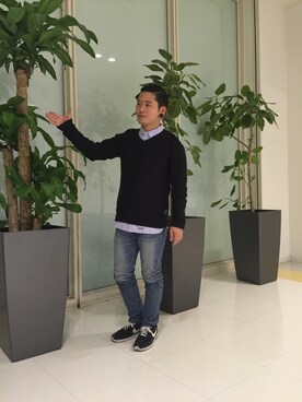 「shirts」｜ᛚᛁᛚᛚᛖ ᛒᛖᚱᛋᛖᚱᚴᚱさん（メンズ・165cm）の冬コーディネート