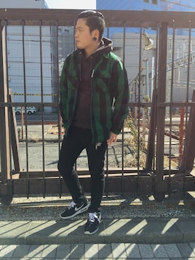 「shirts」｜ᛚᛁᛚᛚᛖ ᛒᛖᚱᛋᛖᚱᚴᚱさん（メンズ・165cm）の冬コーディネート