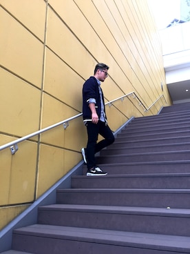 ᛚᛁᛚᛚᛖ ᛒᛖᚱᛋᛖᚱᚴᚱさん（メンズ・165cm）の春コーディネート