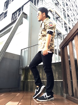 ᛚᛁᛚᛚᛖ ᛒᛖᚱᛋᛖᚱᚴᚱさん（メンズ・165cm）の夏コーディネート