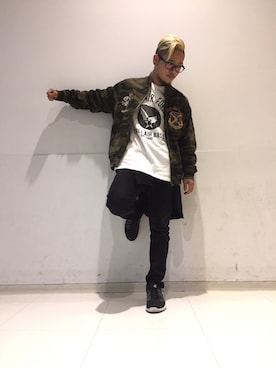 ᛚᛁᛚᛚᛖ ᛒᛖᚱᛋᛖᚱᚴᚱさん（メンズ・165cm）の秋コーディネート