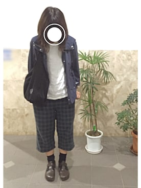 「ブラックウォッチ」｜「アイテム（その他シューズ）」を使った、remioさん（レディース・163cm）の秋コーディネート