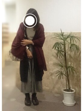 「キュロット」｜「アイテム（その他シューズ）」を使った、remioさん（レディース・163cm）の秋コーディネート