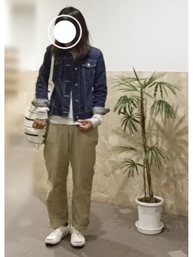 「CONVERSE（コンバース）のCONVERSE コンバース ジャック パーセル / JACK PURCEL（スニーカー）」を使った、remioさん（レディース・163cm）の秋コーディネート