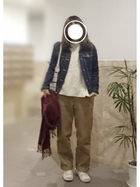 「CONVERSE（コンバース）のCONVERSE コンバース ジャック パーセル / JACK PURCEL（スニーカー）」を使った、remioさん（レディース・163cm）の冬コーディネート