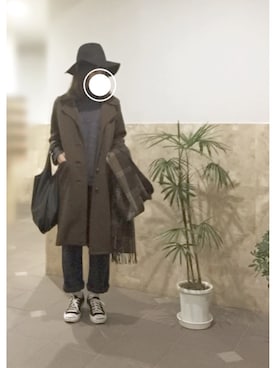 「CONVERSE（コンバース）のCONVERSE コンバース ジャック パーセル / JACK PURCEL（スニーカー）」を使った、remioさん（レディース・163cm）の冬コーディネート