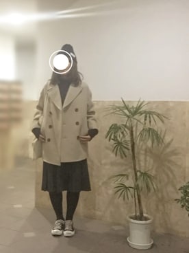 「CONVERSE（コンバース）のCONVERSE コンバース ジャック パーセル / JACK PURCEL（スニーカー）」を使った、remioさん（レディース・163cm）の冬コーディネート