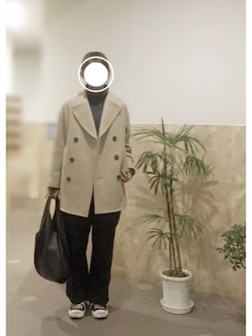 「CONVERSE（コンバース）のCONVERSE コンバース ジャック パーセル / JACK PURCEL（スニーカー）」を使った、remioさん（レディース・163cm）の冬コーディネート