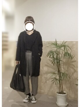 「CONVERSE（コンバース）のCONVERSE コンバース ジャック パーセル / JACK PURCEL（スニーカー）」を使った、remioさん（レディース・163cm）の冬コーディネート