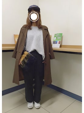 「CONVERSE（コンバース）のCONVERSE コンバース ジャック パーセル / JACK PURCEL（スニーカー）」を使った、remioさん（レディース・163cm）の冬コーディネート