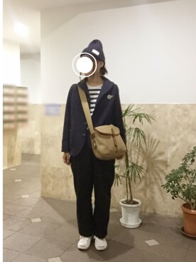 「CONVERSE（コンバース）のCONVERSE コンバース ジャック パーセル / JACK PURCEL（スニーカー）」を使った、remioさん（レディース・163cm）の冬コーディネート