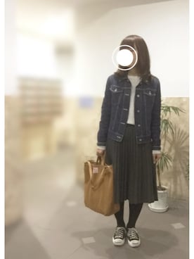 「CONVERSE（コンバース）のCONVERSE コンバース ジャック パーセル / JACK PURCEL（スニーカー）」を使った、remioさん（レディース・163cm）の春コーディネート