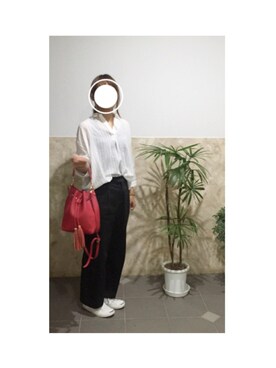 「CONVERSE（コンバース）のCONVERSE コンバース ジャック パーセル / JACK PURCEL（スニーカー）」を使った、remioさん（レディース・163cm）の夏コーディネート