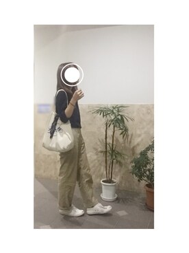 「CONVERSE（コンバース）のCONVERSE コンバース ジャック パーセル / JACK PURCEL（スニーカー）」を使った、remioさん（レディース・163cm）の夏コーディネート